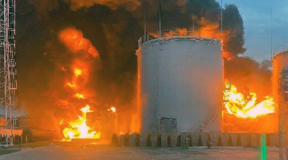 Война, 17 марта. ВСУ почти полностью уничтожили резервуарный парк нефтебазы в Лабинске Краснодарского края. В чем признался Шойгу